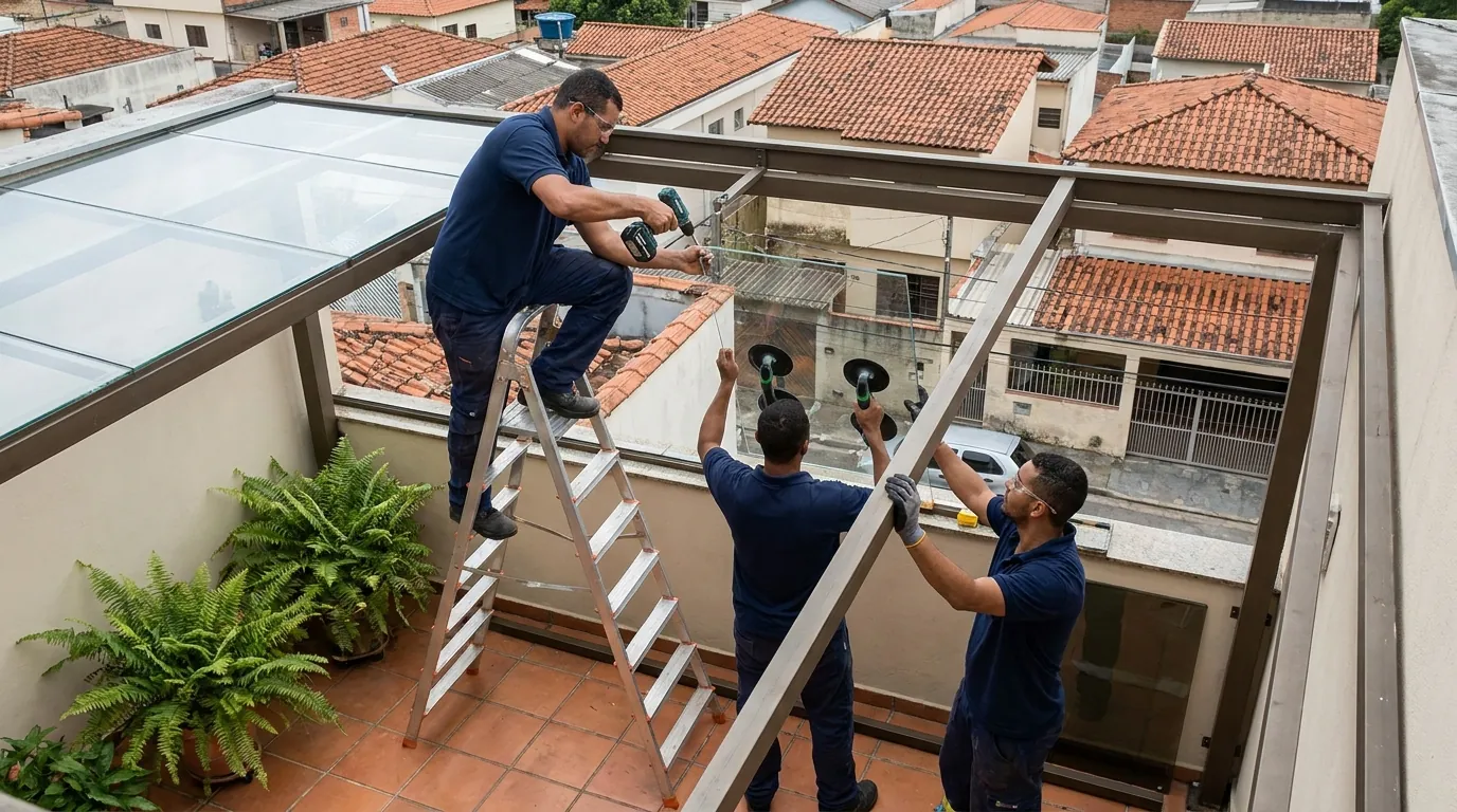 Esquadrias de Alumínio na Área Gourmet