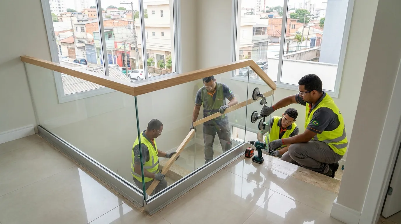 Guarda-Corpo de Vidro na Sacada